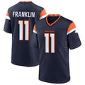 Custom #11 Navy DEN Football Shirt Top
