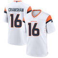 D.Broncos #16 Jeremy Crawshaw Player White Home Game Football Jerseys