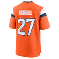 Custom #27 Orange DEN Football Shirt Top
