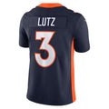 Custom #3 Navy DEN Football Shirt Top