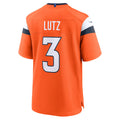 Custom #3 Orange DEN Football Shirt Top