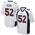 Custom #52 White DEN Football Shirt Top