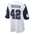 Custom #42 White DAL Football Shirt Top