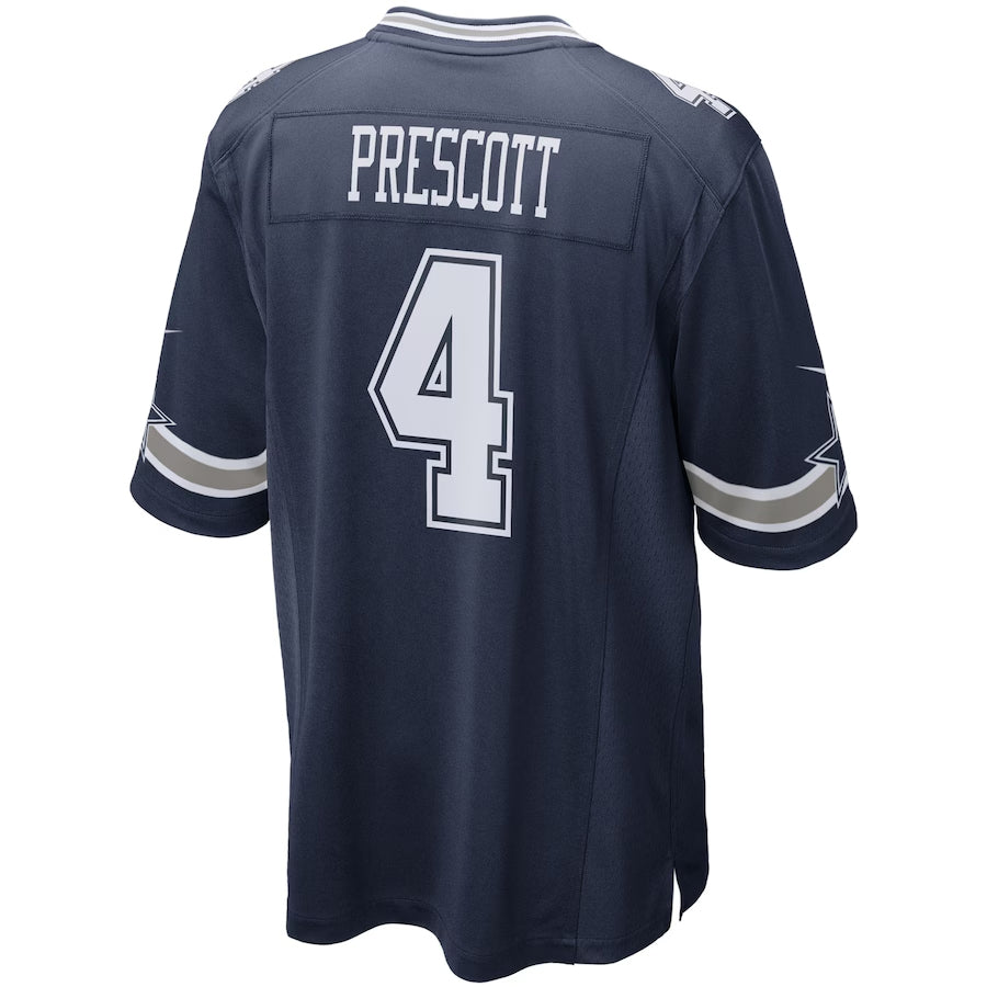 Custom #4 Navy DAL Football Shirt Top
