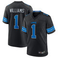 Custom #1 Black DET Football Shirt Top