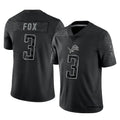 Custom #3 Black DET Football Shirt Top