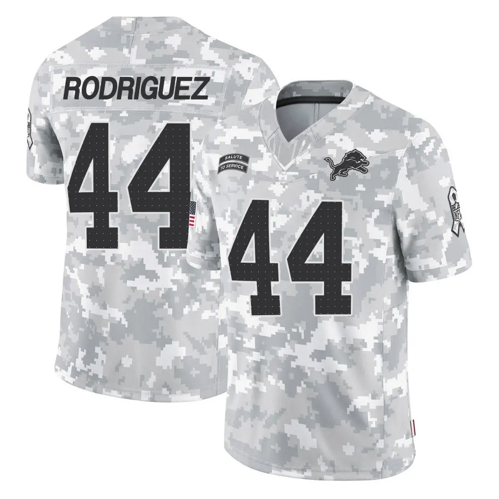 Custom #44 DET Football Shirt Top