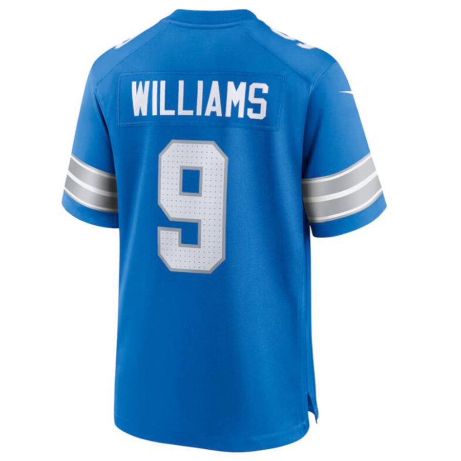 Custom #9 Blue DET Football Shirt Top