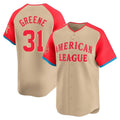 Custom #31 Cream All Star DET Baseball Shirt Top