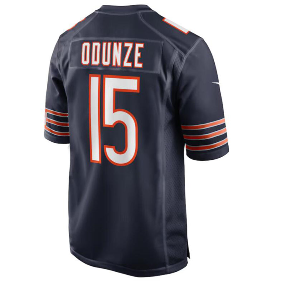 Custom #15 Navy CHI Football Shirt Top