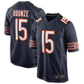 Custom #15 Navy CHI Football Shirt Top