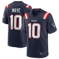 Custom #10 Navy NE Football Shirt Top