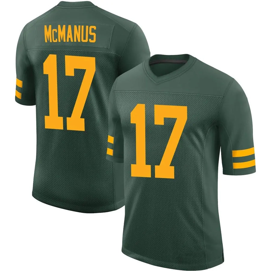 Custom #17 Green GB Football Shirt Top