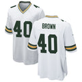 Custom #40 White GB Football Shirt Top