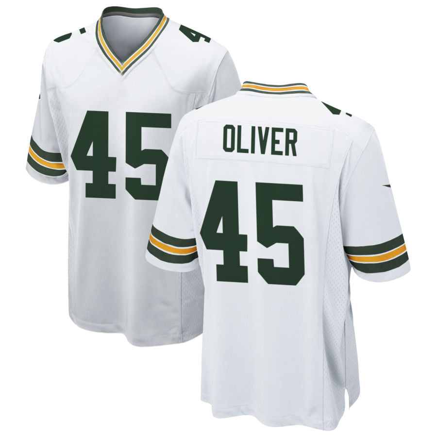 Custom #45 White GB Football Shirt Top