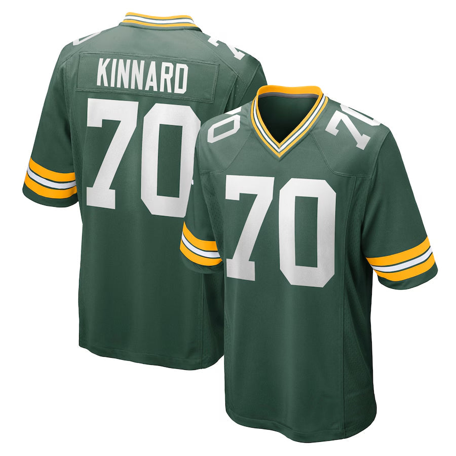 GB.Packers #70 Darian Kinnard Player Green Home Game Football Jerseys