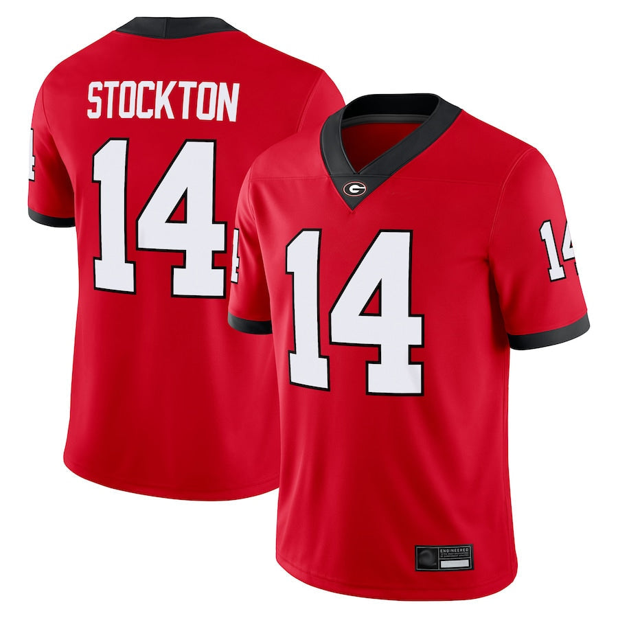 Custom #14 Red UGA Football Shirt Top