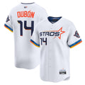 Custom #14 White City Connect HOU Baseball Shirt Top