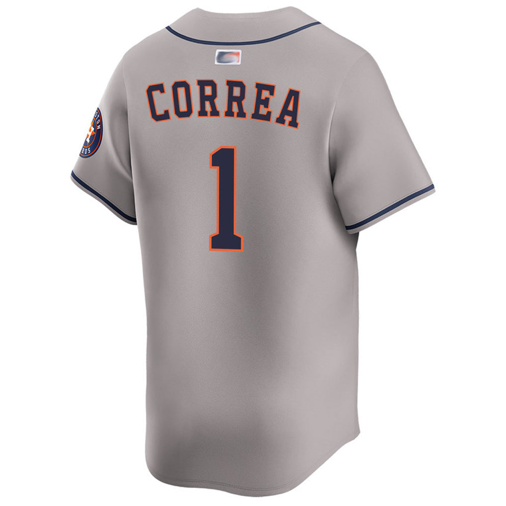 Custom #1 Gray HOU Baseball Shirt Top