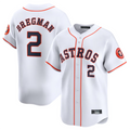 Custom #2 White HOU Baseball Shirt Top