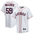 Custom #59 White HOU Baseball Shirt Top