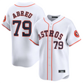 Custom #79 White HOU Baseball Shirt Top