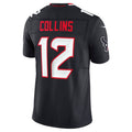 Custom #12 Navy HOU Football Shirt Top