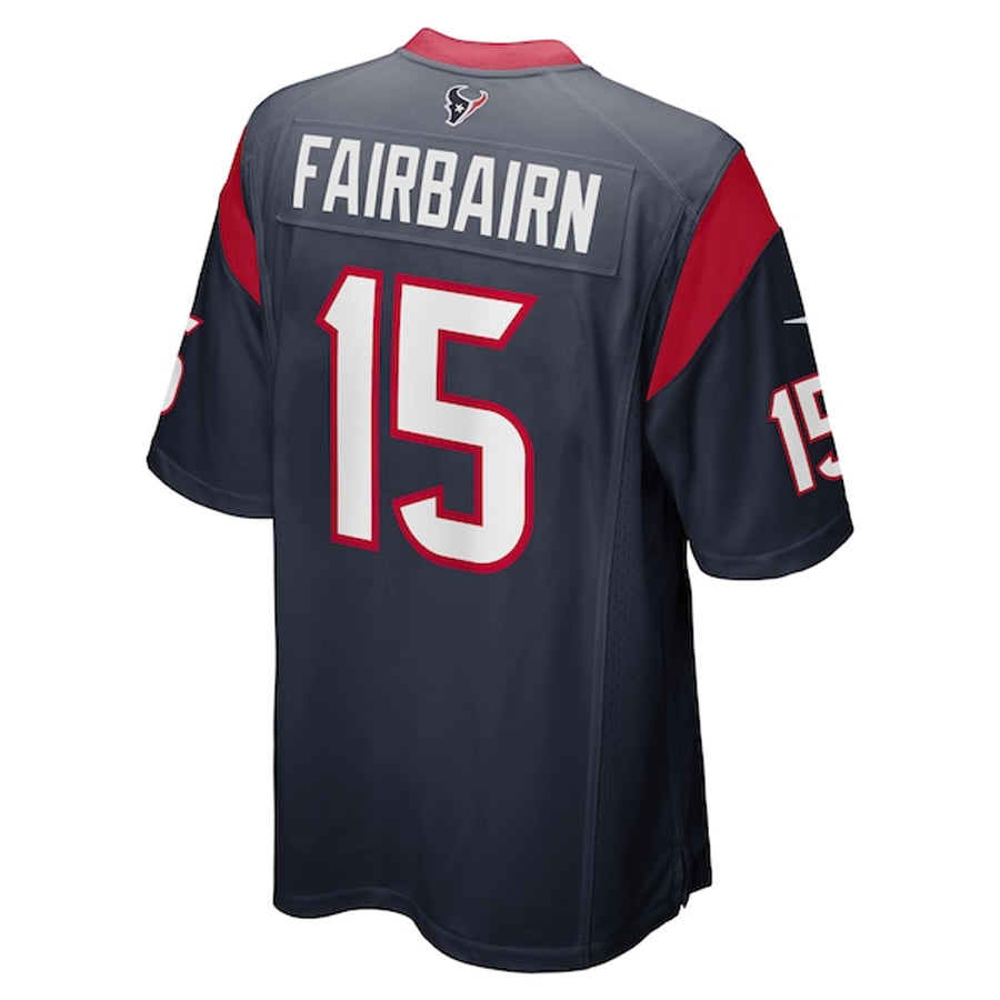 Custom #15 Navy HOU Football Shirt Top