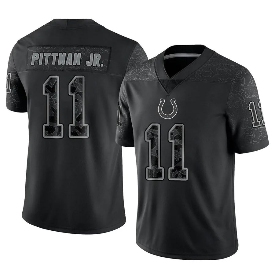 IN.Colts #11 Michael Pittman Jr. Player RFLCTV Limited Black Football Jerseys