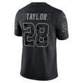 IN.Colts #28 Jonathan Taylor Player RFLCTV Limited Black Football Jerseys