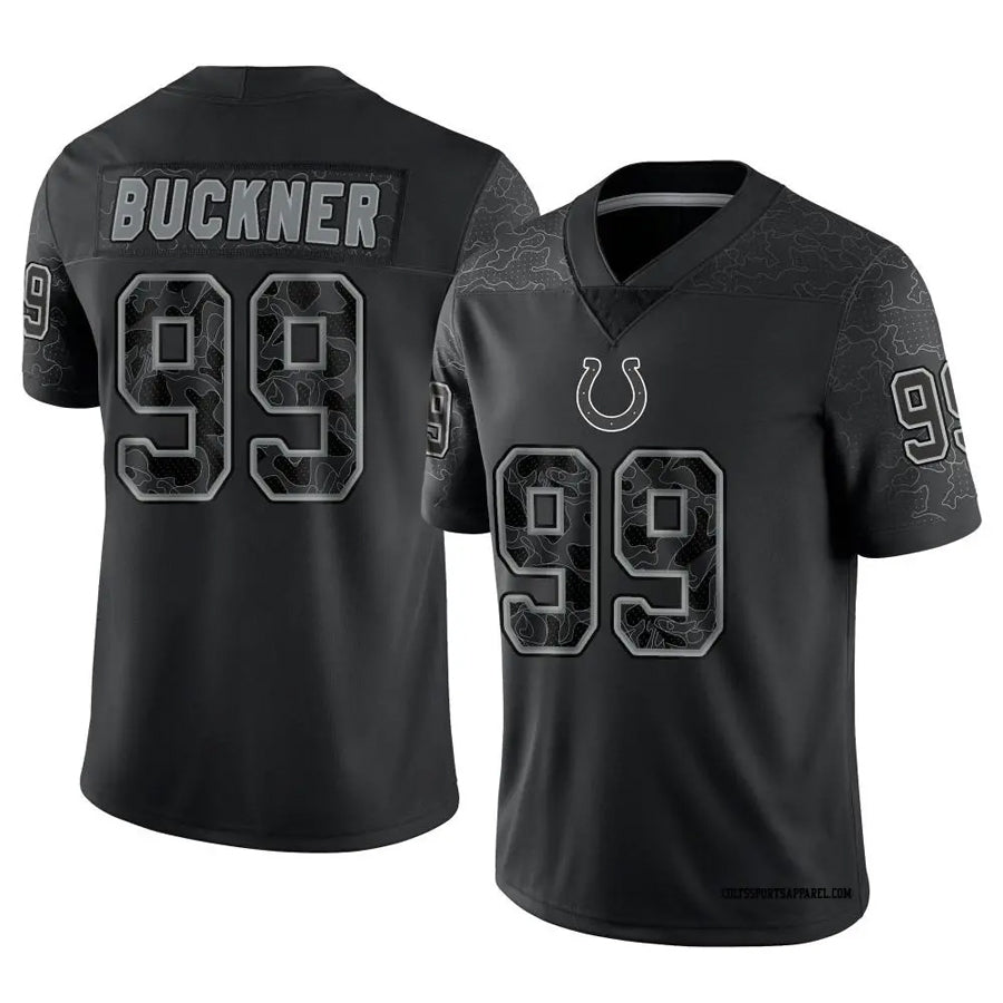 IN.Colts #99 DeForest Buckner Player RFLCTV Limited Black Football Jerseys