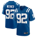 Custom #92 Royal IND Football Shirt Top