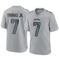 Custom #7 Gray JAX Football Shirt Top
