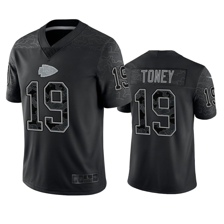 Custom #19 Black KC Football Shirt Top