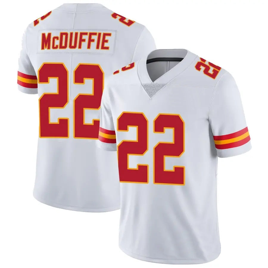 Custom #22 White KC Football Shirt Top