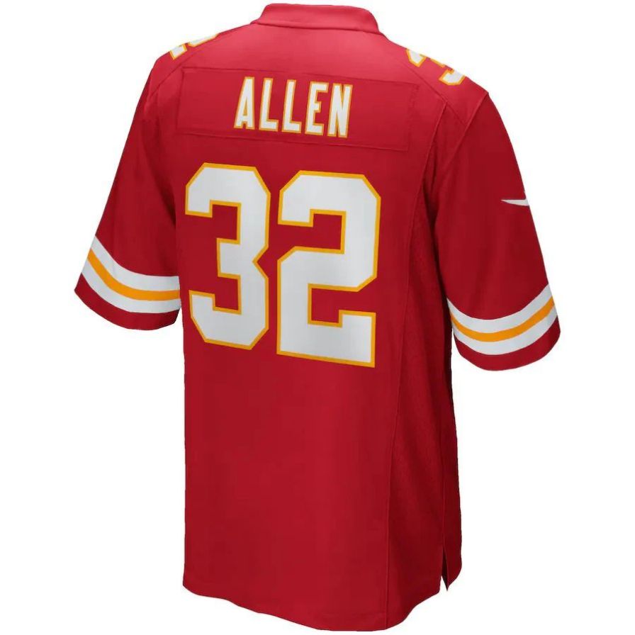 Custom #32 Red KC Football Shirt Top