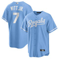 KC.Royals #7 Bobby Witt Jr. Player Light Blue Alternate Replica Baseball Jerseys