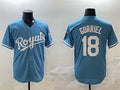 Custom #18 Blue KC Baseball Shirt Top