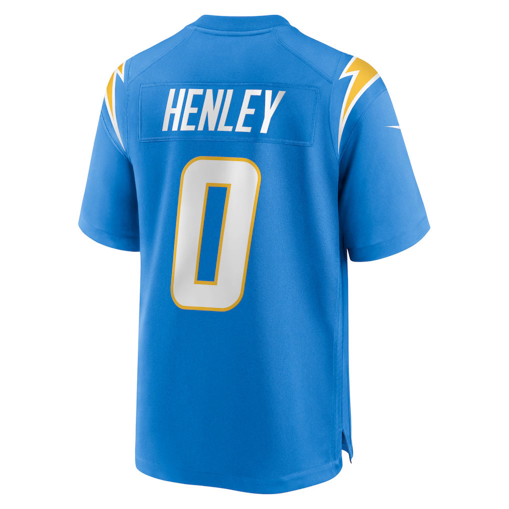 Custom #0 Powder Blue LAC Football Shirt Top