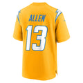 LA.Chargers #13 Keenan Allen Player Gold Home Game Football Jerseys