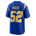 Custom #52 Royal LAC Football Shirt Top