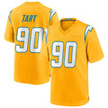 LA.Chargers #90 Teair Tart Player Gold Alternate Power Game Football Jerseys