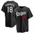 Custom #18 Black LAD Baseball Shirt Top