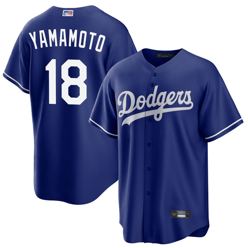 Custom #18 Royal LAD Baseball Shirt Top
