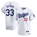 Custom #33 White LAD Baseball Shirt Top