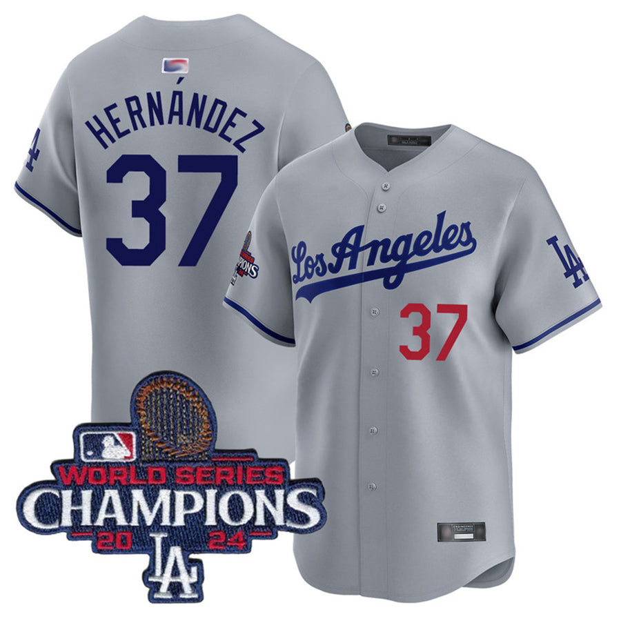 Custom #37 World Series Champions LAD Baseball Shirt Top