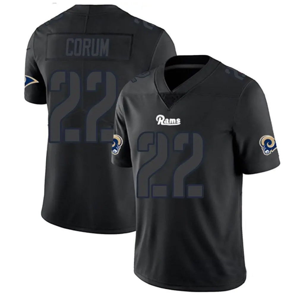 Custom #22 Black LAR Football Shirt Top