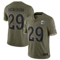 Custom #29 Olive LAR Football Shirt Top