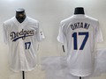 Custom #17 White Championship LAD Baseball Shirt Top