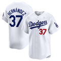 Custom #37 White LAD Baseball Shirt Top